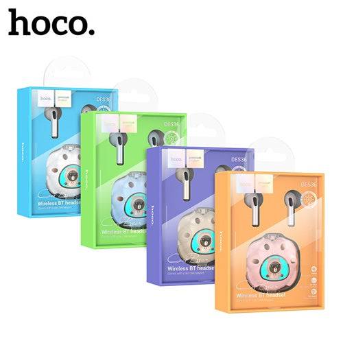 Hoco DES36 Cool Bear TWS headset packaging