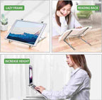 Hoco DH06 laptop stand holding laptop at angle