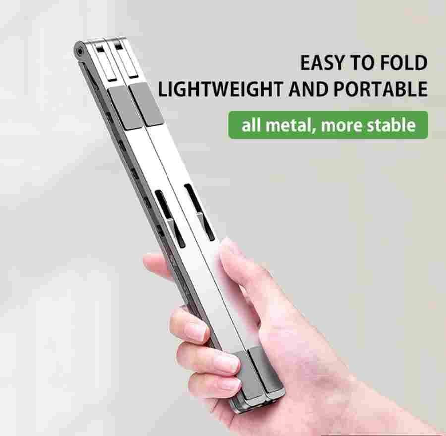 Hoco DH06 folding laptop stand folded flat