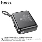 Hoco DK2 power bank built-in cable detail