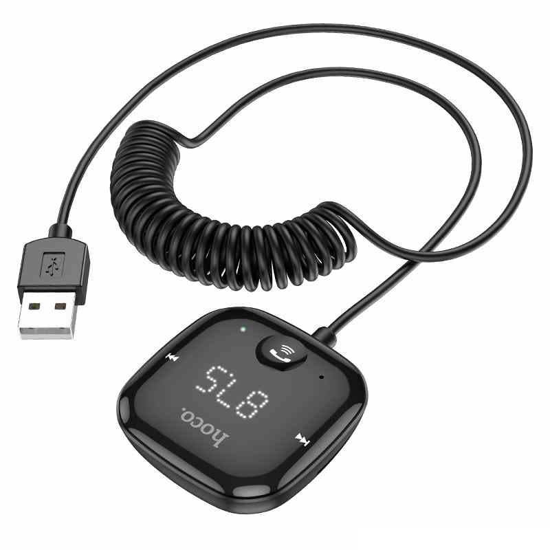 Hoco E65 USB to Bluetooth FM transmitter front view Kuwait