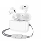 Hoco EW49 true wireless earphones with lanyard and charging case front view Kuwait