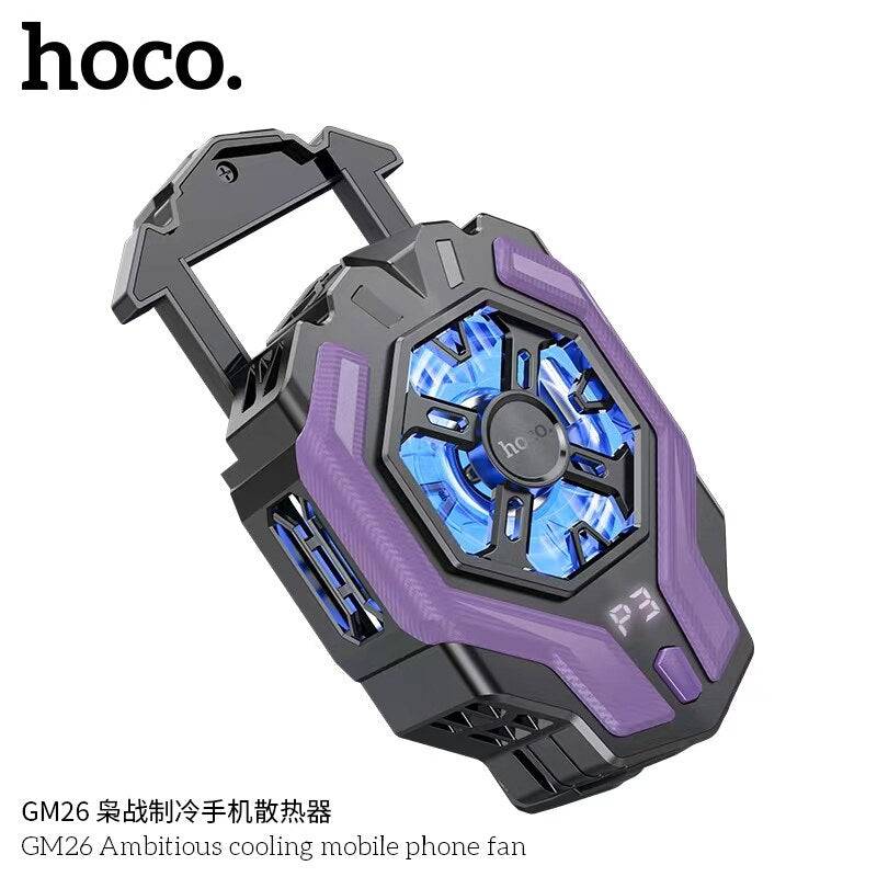 Hoco GM26 phone cooling fan clip-on front view Kuwait