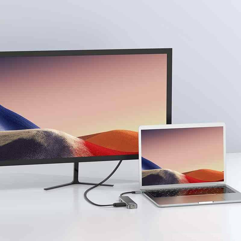 Hoco HB23 USB-C hub ports detail