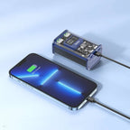 Hoco J105 transparent power bank showing internal design