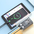 Hoco J105 power bank digital display and ports detail
