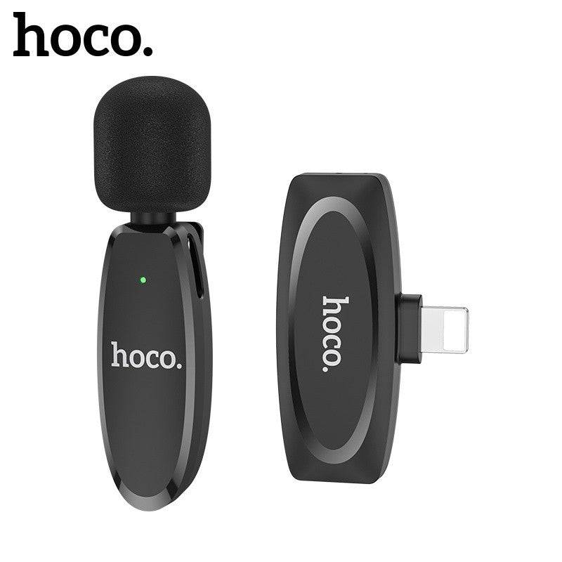Hoco L15 lavalier wireless digital microphone for iPhone front view Kuwait