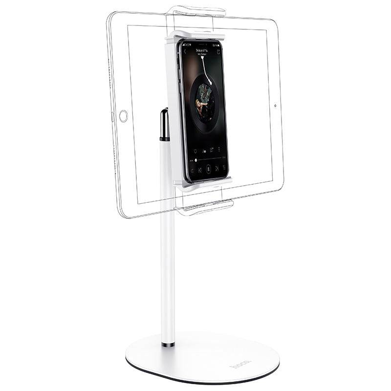 Hoco PH31 metal stand holding phone at angle