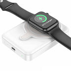 Hoco Q11 wireless power bank charging iPhone on Qi pad