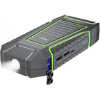 Hoco QS1 jump starter USB ports and display detail