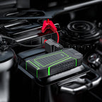 Hoco QS1 jump starter jump-starting a car