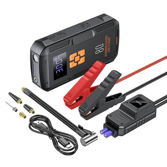 Hoco QS2 Super Energy 4-in-1 car jump starter 8000mAh front view Kuwait
