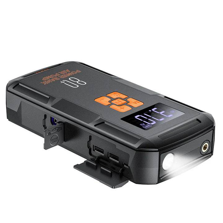 Hoco QS2 4-in-1 jump starter digital display detail
