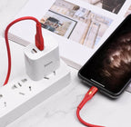 Hoco S24 Lightning cable braided design detail