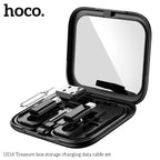 Hoco U114 Treasure Box open showing cable and adapters
