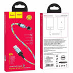 Hoco U90 magnetic Lightning cable coiled