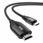 Hoco UA16 USB-C to HDMI cable 4K plug and play front view Kuwait