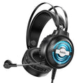 Hoco W101 gaming headphones with RGB lighting front view Kuwait