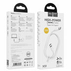 Hoco X51 USB-C cable connector close up