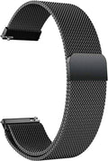 Huawei Watch magnetic loop strap 20mm black front view Kuwait