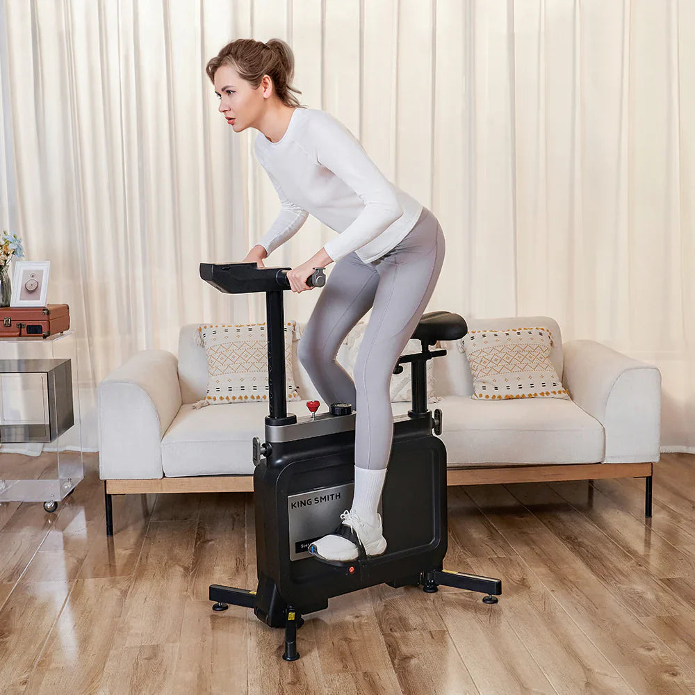 KingSmith W1B exercise bike folded compact