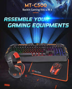 Meetion C500 gaming mouse and mousepad