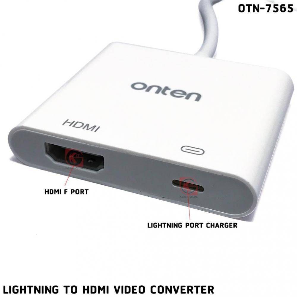 Onten 7565 Lightning to HDMI adapter for iPhone and iPad 1080p output Kuwait