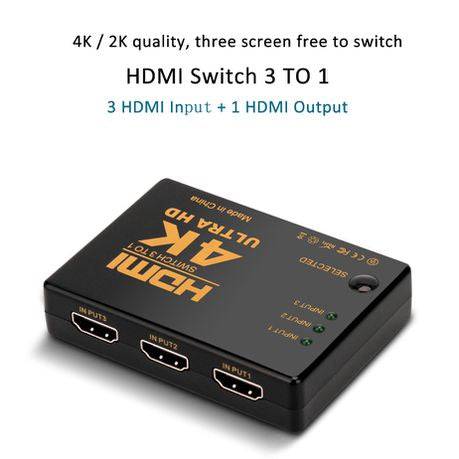Onten 7593 3-in-1 HDMI splitter packaging Kuwait