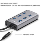 Onten 8108 USB 3.0 hub power adapter and indicator lights