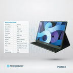 Powerology ultra-slim 144Hz portable monitor for gaming work and travel Kuwait