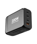 Powerology 200W GaN multi-port charging terminal front view Kuwait