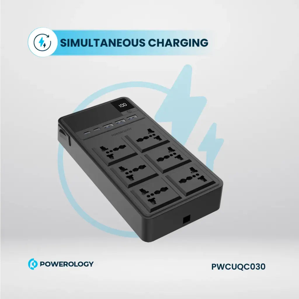 Powerology 2500W power strip packaging Kuwait