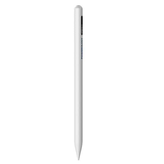 Powerology digital stylus writing on iPad screen