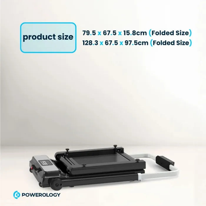 Powerology walking running pad side view