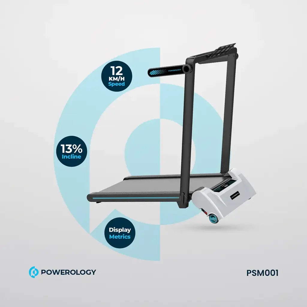 Powerology incline walking pad in use