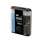 Powerology PPO47 jump starter air compressor inflating tyre
