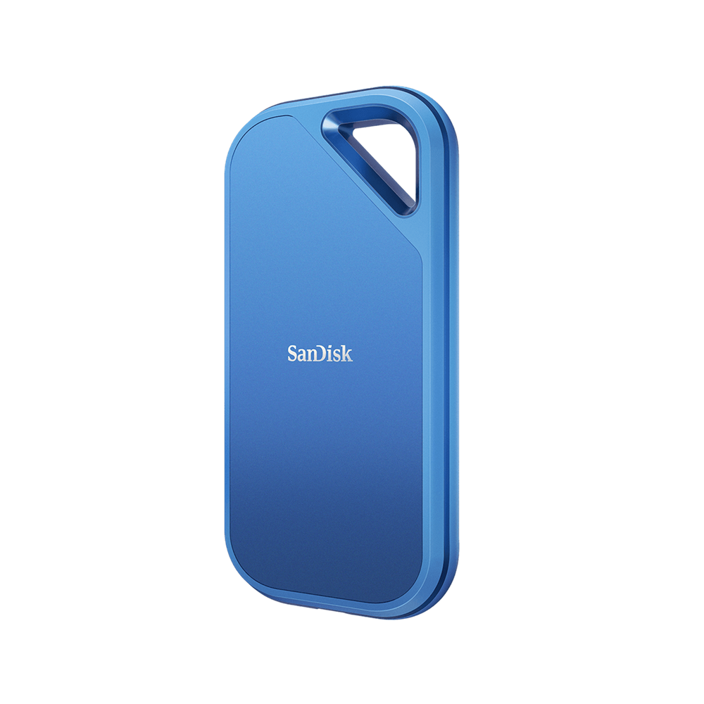 SanDisk Creator Pro Portable SSD 4TB angled view