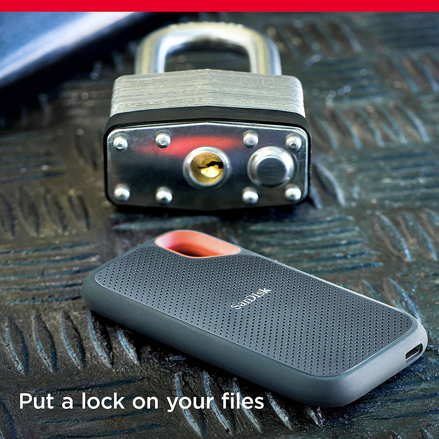 SanDisk Extreme Portable SSD 1TB with carabiner loop