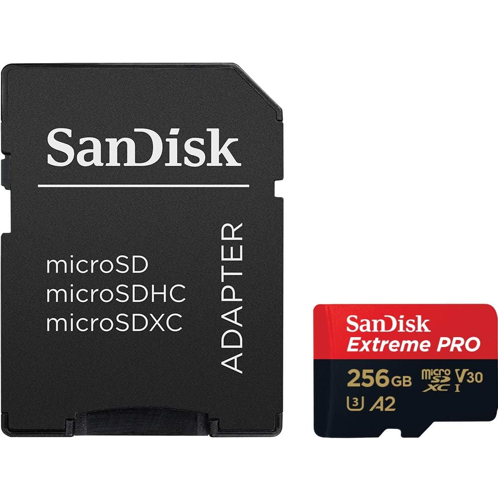 SanDisk Extreme PRO microSDXC 256GB card back view