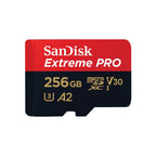 SanDisk Extreme PRO microSDXC 256GB card, up to 200MB/s, A2 U3 V30 4K