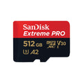 SanDisk Extreme PRO microSDXC 512GB card with SD adapter, up to 200MB/s, A2 U3 V30 4K