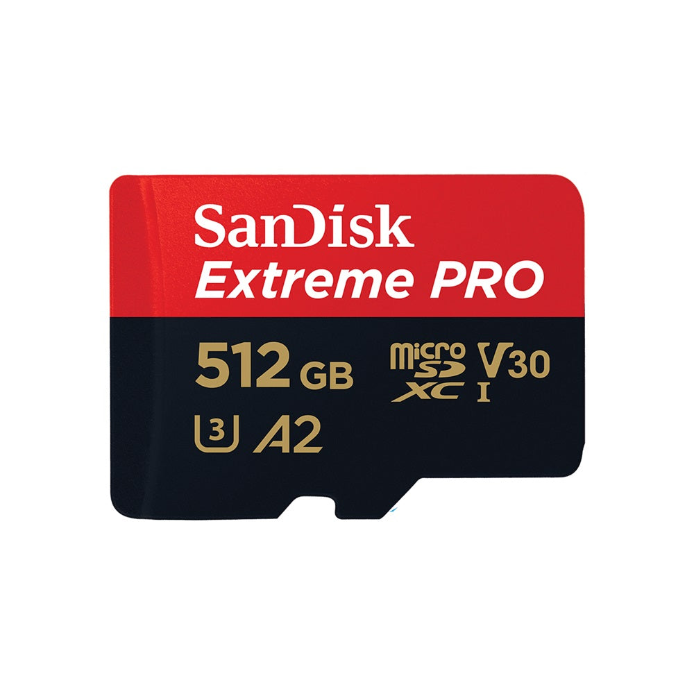 SanDisk Extreme PRO microSDXC 512GB card with SD adapter, up to 200MB/s, A2 U3 V30 4K