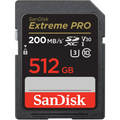 SanDisk Extreme PRO SDXC 512GB UHS-I memory card, up to 200MB/s, U3 V30 4K UHD