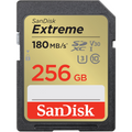 SanDisk Extreme SDXC 256GB UHS-I memory card, up to 180MB/s, U3 V30 4K UHD