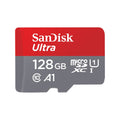 SanDisk microSDXC 128GB memory card with SD adapter, up to 140MB/s, Class 10 UHS-I
