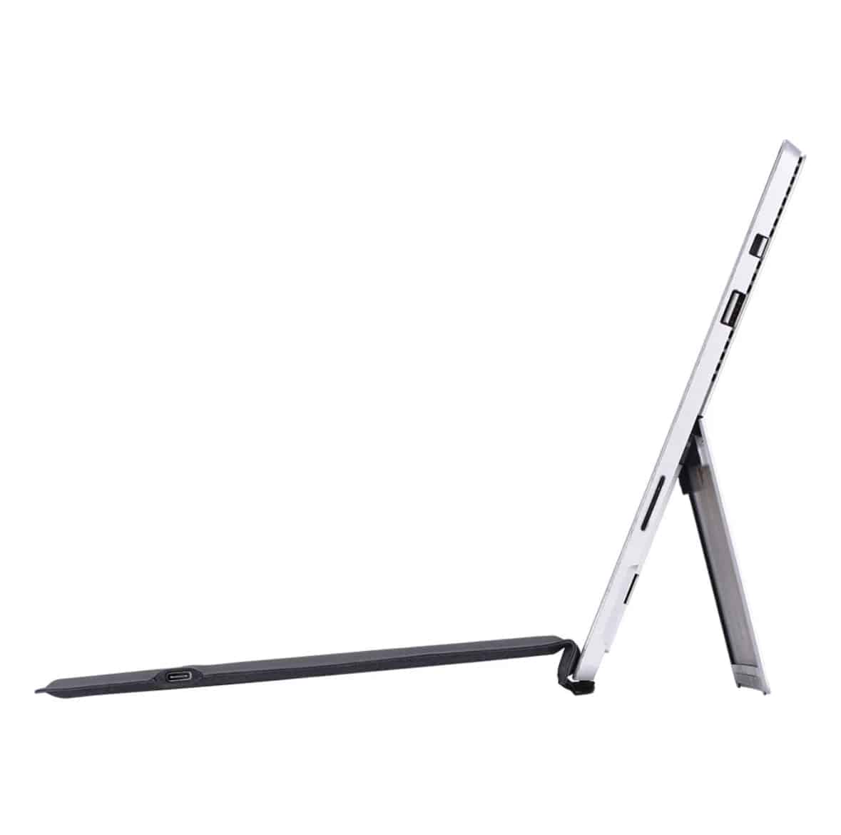 Surface Pro smart keyboard folded as screen cover