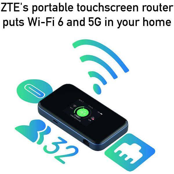 ZTE MU5002 5G router in hand