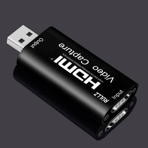 USB 2.0 HDMI capture card connected to console