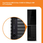 WD 8TB My Book side view