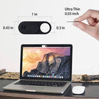 Webcam privacy cover slide open and closed positions